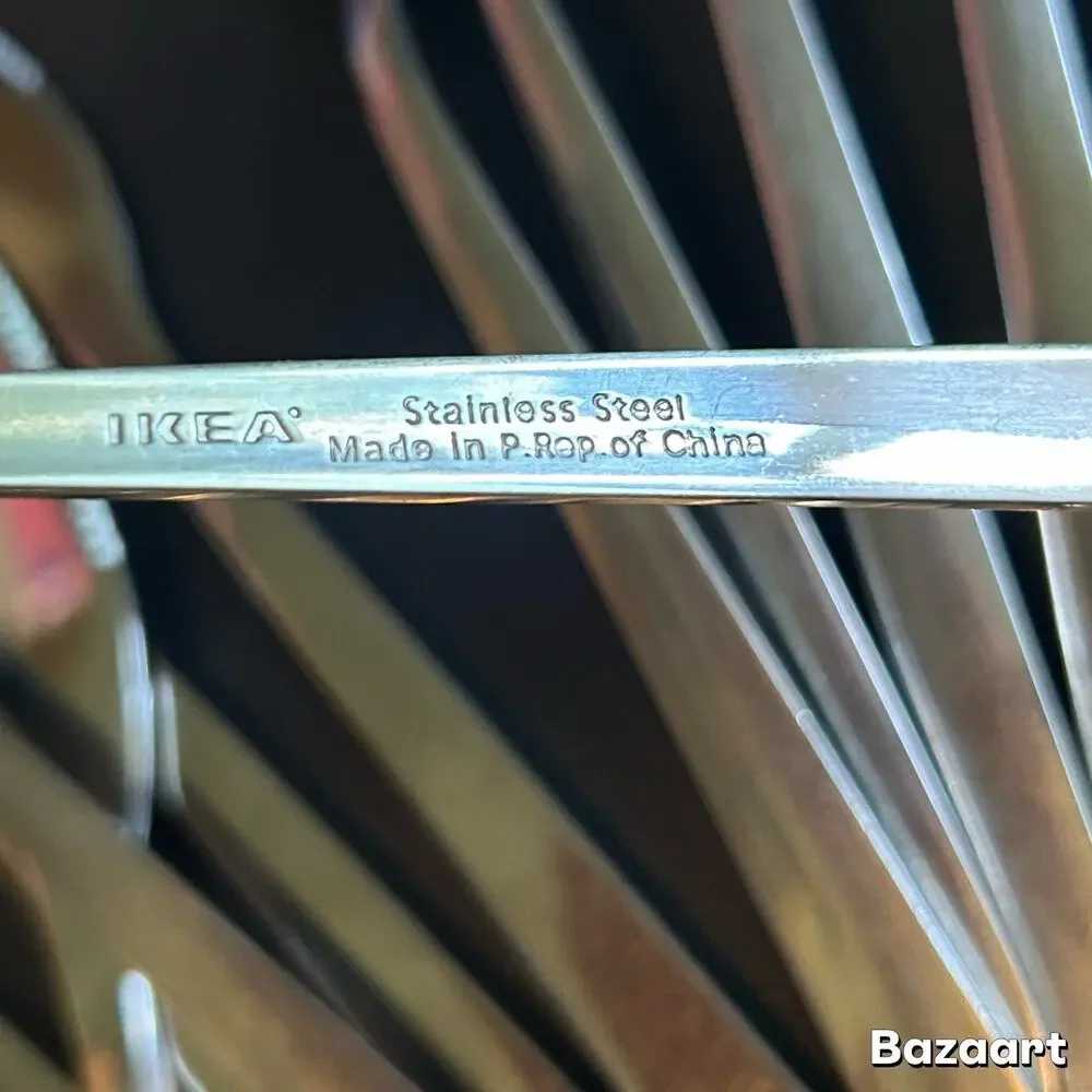 IKEA Stainless FORNUFT Flatware Lot of 22 Pieces Spoons Knives